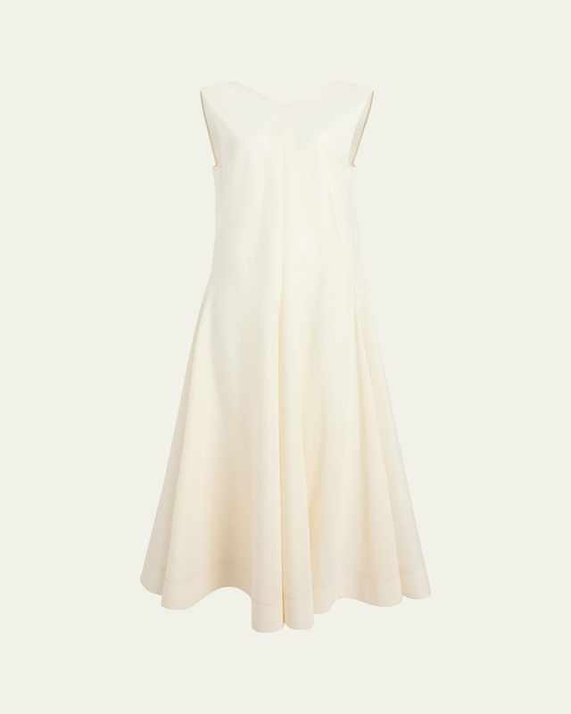 Mellie Open-Back Sleeveless A-Line Maxi Dress
